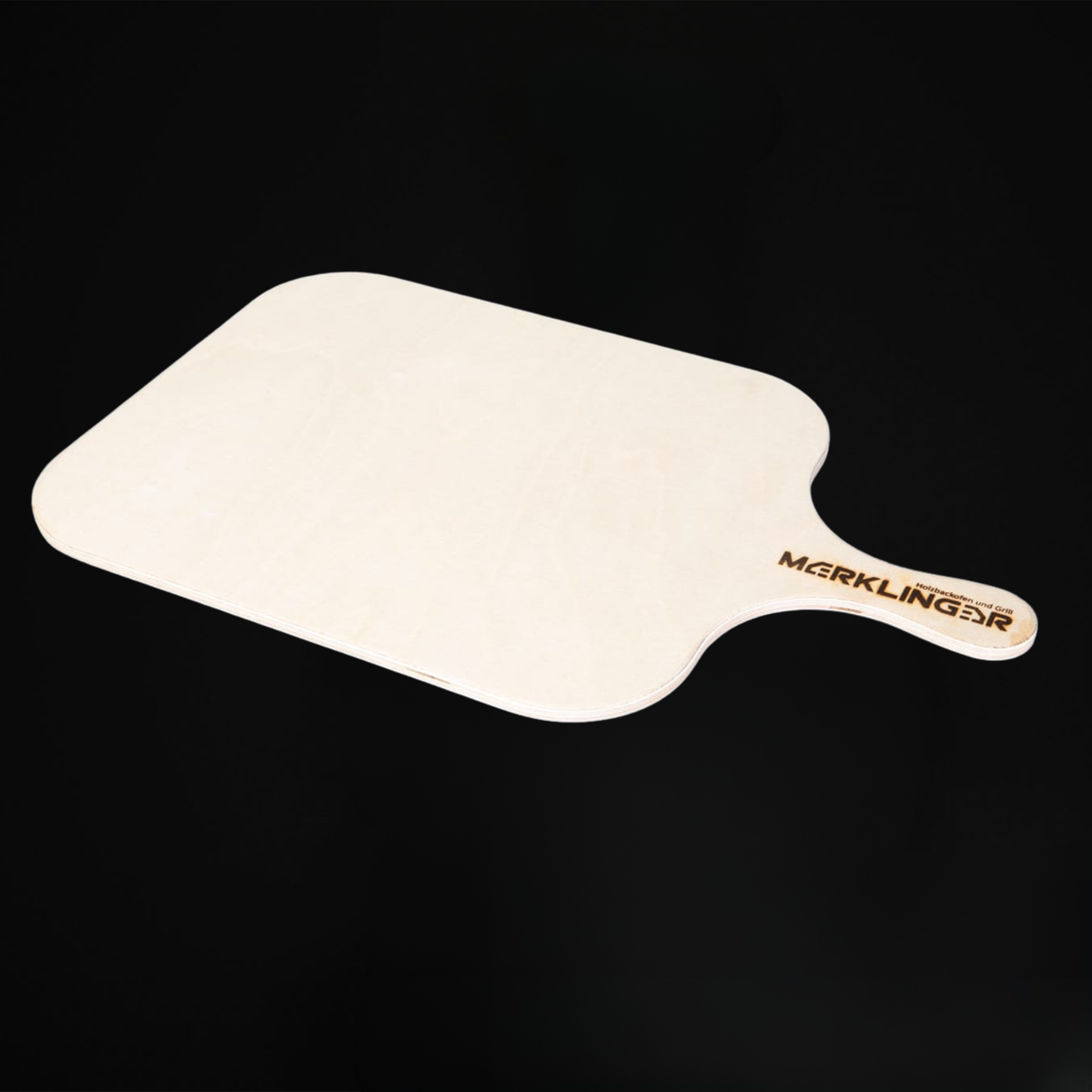 Merklinger Servierbrett aus Holz mit Logo zum Anrichten und Servieren von Speisen